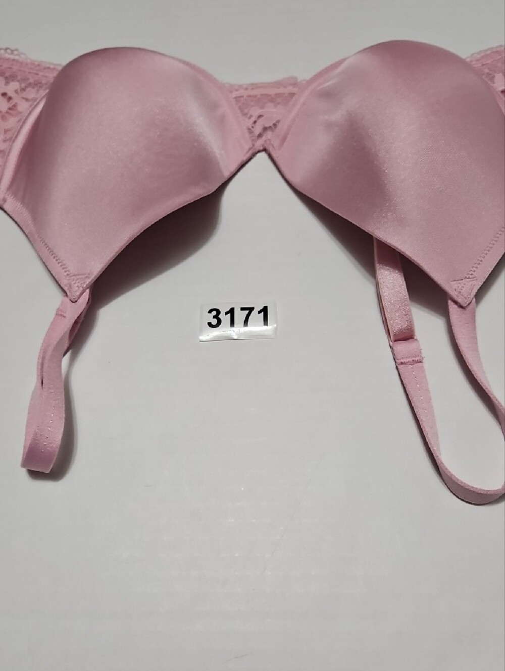 Wacoal Seamless Molded Cups Pink Lace-Trim Underwire Bra Size 36C - Picture 8 of 8